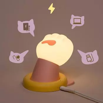Новинка, силиконовый ночник с хлопком в ладоши, 3 уровня яркости, забавная настольная лампа для сна, сенсорный датчик, детская лампа рядом 1pcs