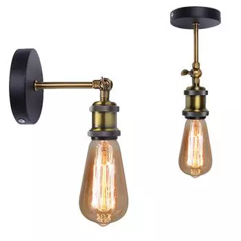 Новинка. Украсьте свое пространство очаровательным, теплым, красивым, привлекательным, элегантным настенным светильником в деревенском винтажном индустриальном стиле для уютного S.