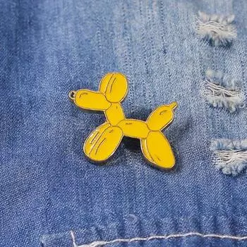 Новинка унисекс, милая собака, лацкан, куртка, значок, эмалированная брошь, булавка, ювелирный декор