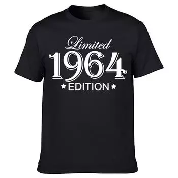 Новинка унисекс, потрясающие футболки 1964 года, 59 лет, хлопковая уличная одежда с рисунком, подарки на день рождения с короткими рукавами, летняя футболка, одежда унисекс