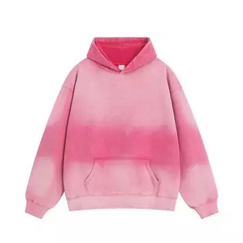 Новинка в ретро-толстовке с капюшоном, градиентная снежинка, худи 2XL