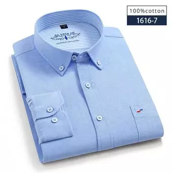 Новинка в рубашке высокое качество 100% хлопок оксфорд рубашки с длинным рукавом для мужчин приталенная формальная рубашка мягкая офисная элегантная белая одежда 38