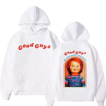 Новинка весны и лета, новый модный хлопковый капюшон с принтом Good Guys, мужская удобная толстовка с капюшоном, толстовка в стиле хип-хоп и уличная толстовка с капюшоном S