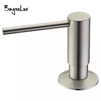 Новинка, высокое качество, 5 гарантий, акция, 100% твердая латунная головка насоса, кухонный коммерческий современный дозатор лосьона из матового никеля