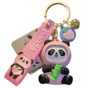 Новинка, забавное лицо, меняющее форму панды, брелок для ключей от машины в стиле Сычуаньской оперы, детские подарки синий