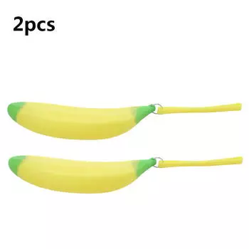 Новинка, забавные силиконовые кошельки, универсальный пенал, портативный желтый банан, кошелек для монет, кошелек, сумка для ключей, сумка One Size