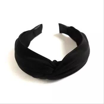 Новинка Женская Повязка на Голову Классическая Однотонная Повязка Тюрбан Перекрещенный Узел Аксессуары для Волос Высококачественный Обруч для Волос