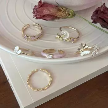 Новое эмалевое кольцо-бабочка 2024 года: Уникальный, стильный и универсальный Adjustable Open Design