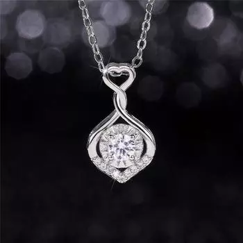 Новое эстетичное женское ожерелье, аксессуары для свадьбы и помолвки, элегантное женское ожерелье с подвеской, подарок на годовщину, модные украшения 45cm