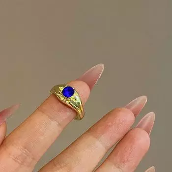 Новое астральное кольцо с кристаллом циркония, простое открывающееся кольцо унисекс, ювелирный подарок