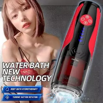 Новое автоматическое устройство для мужской мастурбации, 5 телескопических вращающихся однокнопочных имитаторов оргазма, вагинальный поршень, товары для орального секса для взрослых с присоской