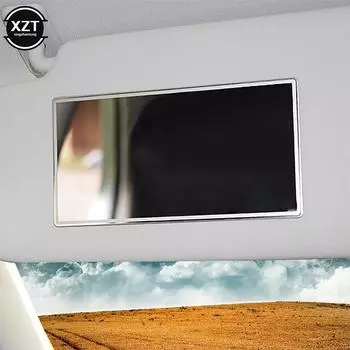 Новое автомобильное зеркало для макияжа из нержавеющей стали, портативное автомобильное солнцезащитное зеркало HD, зеркало для салона автомобиля, универсальный автомобильный стиль белый