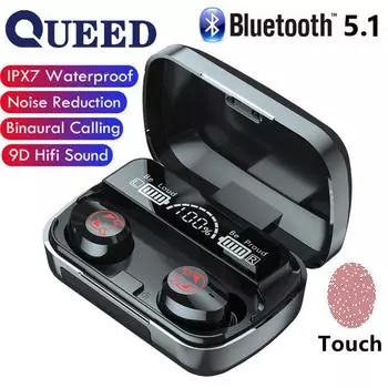 Новое беспроводное соединение Bluetooth Ear TWS Ear Touch с двойным ухом 5.1, движение в ухе