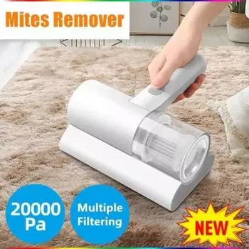 Новое беспроводное средство для удаления клещей, кровать, диван, пылесос, фильтр, бытовая машина для удаления клещей, УФ-лампа, инструмент для удаления клещей DoubleBeat Mite remover белый