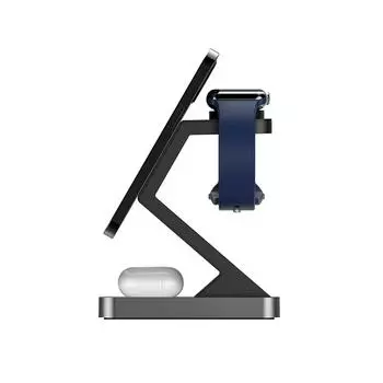 Новое беспроводное зарядное устройство Magsafe 3-в-1 для наушников, часов, мобильного телефона, магнитная беспроводная зарядная подставка белый