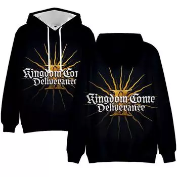 Новое Царство Пришло: Deliverance II Hoodie Tie Dye Hoodies Streetwear Cartoon Printed Hooded Hooded Hoody Hoody Men Women Cosplay Sports Pullovers XS