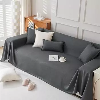 Новое четырехсезонное противоскользящее полотенце для дивана с защитой от царапин, чехол для дивана, Тедди, бархатное водонепроницаемое универсальное однотонное тканевое полотенце для дивана 180x90cm1pcs