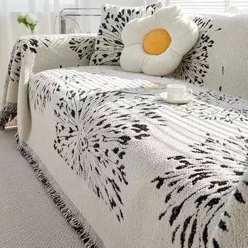 Новое четырехсезонное универсальное утолщенное нескользящее диванное полотенце из шерстяной пряжи современное, простое и пыленепроницаемое, а цельный чехол для дивана полностью покрыт. 180*130CM