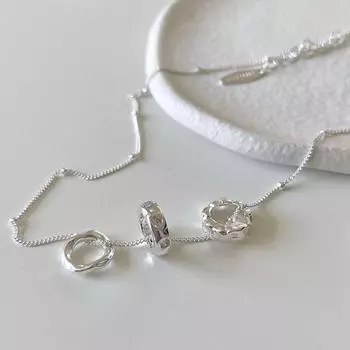 Новое чувство роскоши летнее французское циркониевое ожерелье геометрическая тройная подвеска на ключицу цепочка для женщины