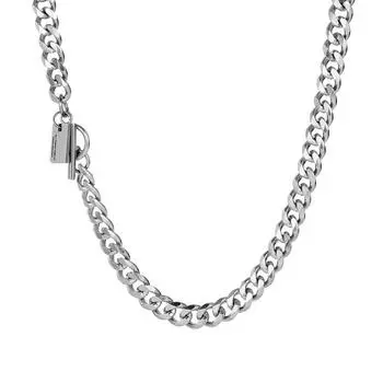 Новое дикое кубинское ожерелье в стиле хип-хоп, цепочка на шею, хип-хоп, титановая сталь