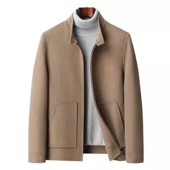 Новое двухстороннее шерстяное толстое пальто для мужчин молодого и среднего возраста на осень и зиму M