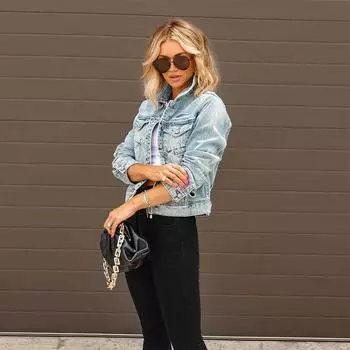 Новое джинсовое пальто с рваными дырками в европейском и американском стиле, повседневное модное джинсовое короткое пальто для женщин S