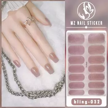 Новое гель-лак для ногтей Bling Glitter Auroras представляет собой самоклеящуюся водонепроницаемую и герметичную наклейку для ногтей. bling001