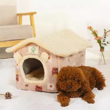 Новое гнездо для кошек, всесезонный теплый дом, закрытая кошачья вилла, съемный универсальный домик для собак, кровать для кошек, товары для животных S38*32*32