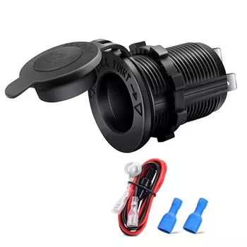 Новое гнездо прикуривателя 12 В, розетка питания, гнездо, автомобиль, мотоцикл, квадроцикл