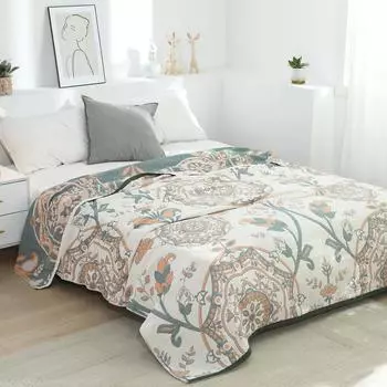 Новое хлопковое одеяло для кроватей, диванное полотенце в стиле бохо, летнее прохладное одеяло, повседневное одеяло, мягкое покрывало в виде мандалы, двусторонняя простыня 150x200cm