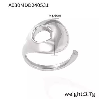 Новое холодное ветровое изогнутое полое открывающееся кольцо ретро модное титановое стальное кольцо No. 7