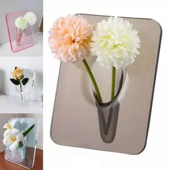 Новое искусство гидропонная цветочная композиция утварь акриловые украшения украшения рамка для фотографий ваза офис домашнее проживание прозрачный