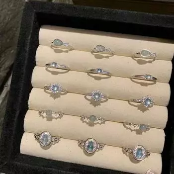 Новое китайское холодное ощущение халцедон тыква капля воды кольцо женское индивидуальное легкое роскошное ретро элегантное универсальное кольцо кольцо