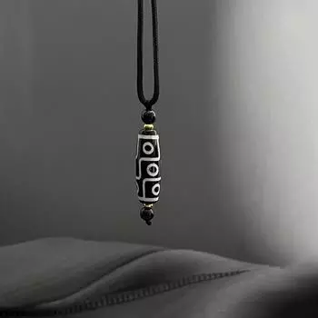 Новое китайское ретро ожерелье Тяньчжу с девятью глазами для мужчин, плетеная веревка, цепочка на ключицу, женские аксессуары 50CM