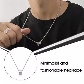 Новое классическое ожерелье из титановой стали с тонкой талией, корейская модная цепочка для женщин, сексуальная роскошь W9Y3 The color of silver-1pcs