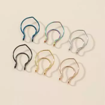 Новое кольцо из нержавеющей стали с U-образным носом, сексуальное полиэфирное кольцо Poor Ringtown