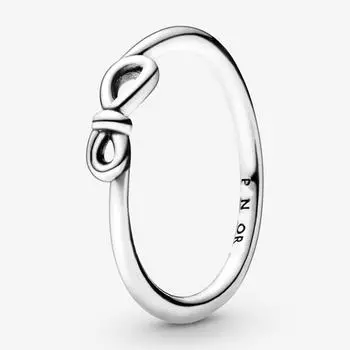 Новое кольцо из стерлингового серебра 925 пробы с розеткой в форме символа для женщин, свадебный подарок на вечеринку, модные ювелирные изделия 6