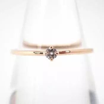 [Новое] Кольцо с четырьмя точками из бриллиантов K10PG No. 9 [ф3-3]