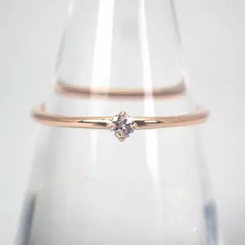 [Новое] Кольцо с четырьмя точками из бриллиантов K10PG No. 11 [ф3-5]