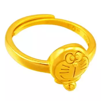 Новое кольцо с изображением кота, вьетнамское золотое кольцо с изображением кота для женщин Resizable