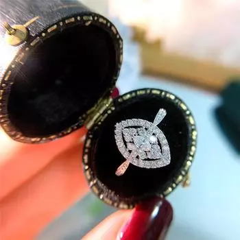 Новое кольцо серебряного цвета, роскошные женские ювелирные изделия, роскошное кольцо Iced Out, женское кольцо на годовщину свадьбы, подарок, модные аксессуары 10