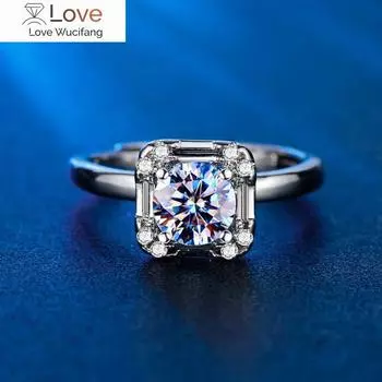 Новое кольцо-сумка из циркония Mosang Square для женского меньшинства Design Sense с кольцом из циркония для корейской пары Обручальное кольцо