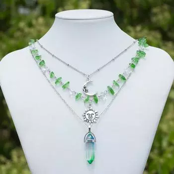 Новое колье с кисточками в китайском стиле в этническом стиле, популярное ожерелье с гравийными бусинами 1