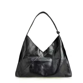 Новое / Коллекция: Женская сумка из натуральной кожи, ручная работа, кожаная сумка через плечо, сумка через подмышку, женская сумка в стиле 35x15x43cm чёрный