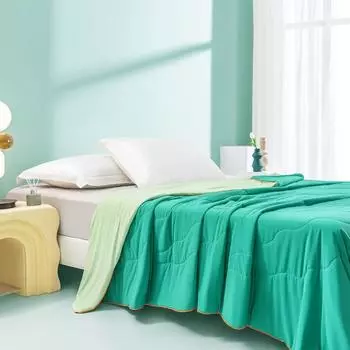 Новое крутое одеяло из полиэстера и хлопка с кондиционером, однотонное, минималистичное, можно стирать в стиральной машине, приятное для кожи, дышащее 150x200cm серый