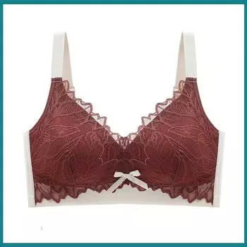 Новое кружевное бесследное мягкое нижнее белье, модный регулируемый бюстгальтер со сборками из нержавеющей стали 38B белый