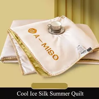 Новое легкое роскошное летнее одеяло из ледяного шелка, 1–3 шт., удобное летнее прохладное одеяло, можно стирать в машине, охлаждающее одеяло, размер королевы 150x200cm 1PC