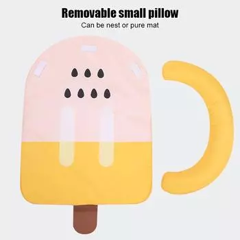 Новое летнее гнездо из шелка для домашних животных, креативное гнездо из ледяной палочки, не требующее защиты от шерсти, подушка для шеи и шеи, подушка для собак, товары для животных M(50X40cm)