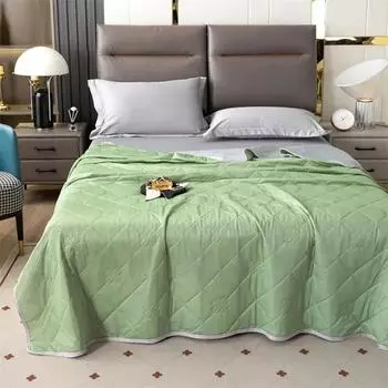 Новое летнее одеяло, прохладное мятное летнее одеяло, прохладное ощущение, шелковая печать, летнее одеяло с мороженым 70x100cm random