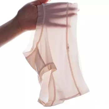 Новое летнее женское нижнее белье из ледяного шелка со средней талией. Женское легкое дышащее освежающее удобное нижнее белье из чистого хлопка с треугольными чашками. M розовый